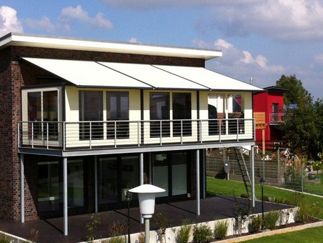 Überdachung eines Anbaus