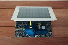 Abdeckung einer Teichpumpe