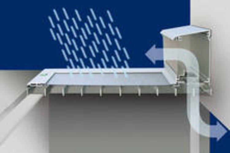 Andeutung einer Belüftung am Element